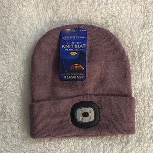 Purple LED Knit Hat